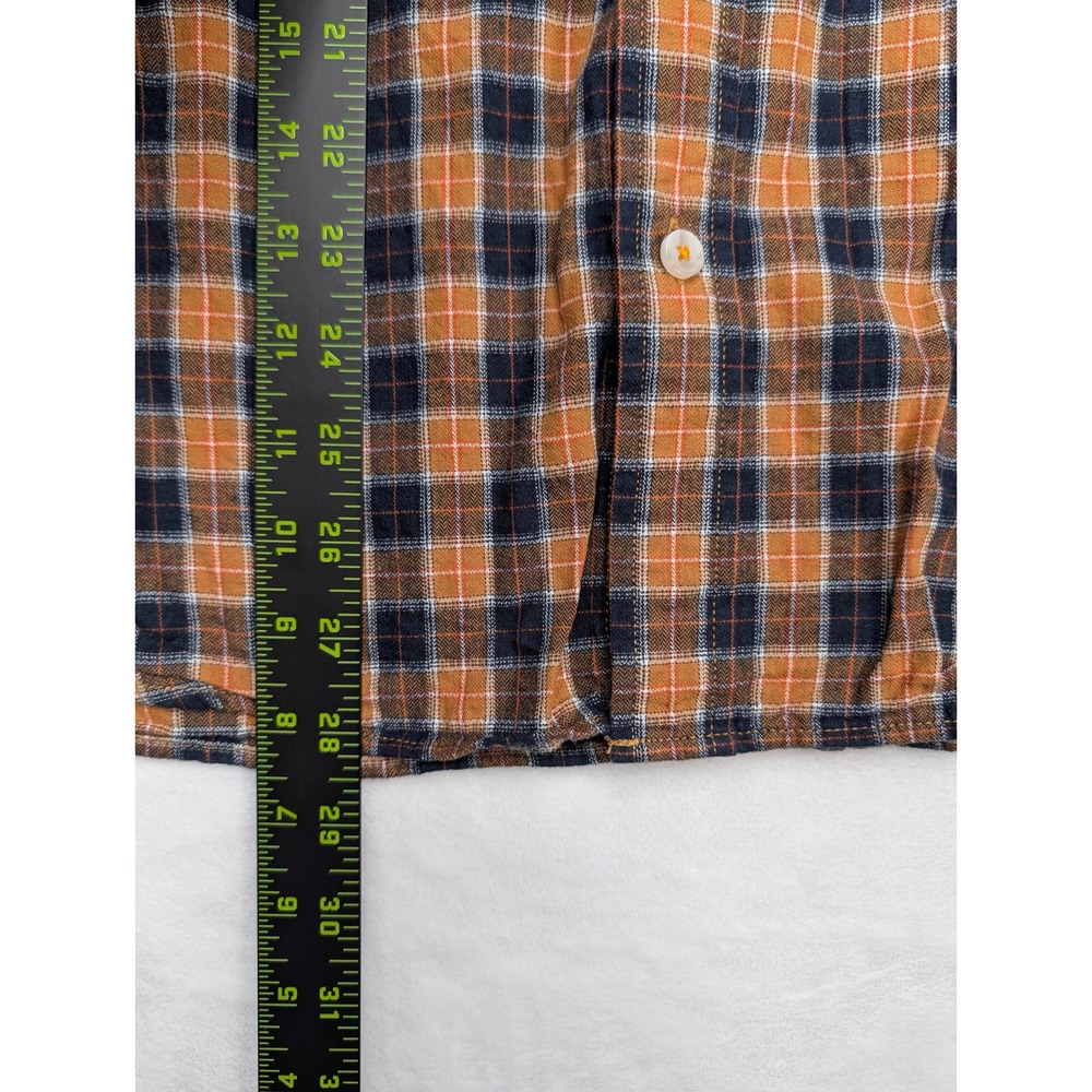 Timberland Mens Slim Fit Plaid Flannel Button Down Long Sleeve Shirt L - Picture 5 of 7